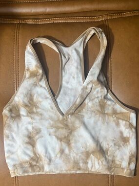 Tie-Dye Ribbed Racerback Bralette, no padding. Super cute! Like New